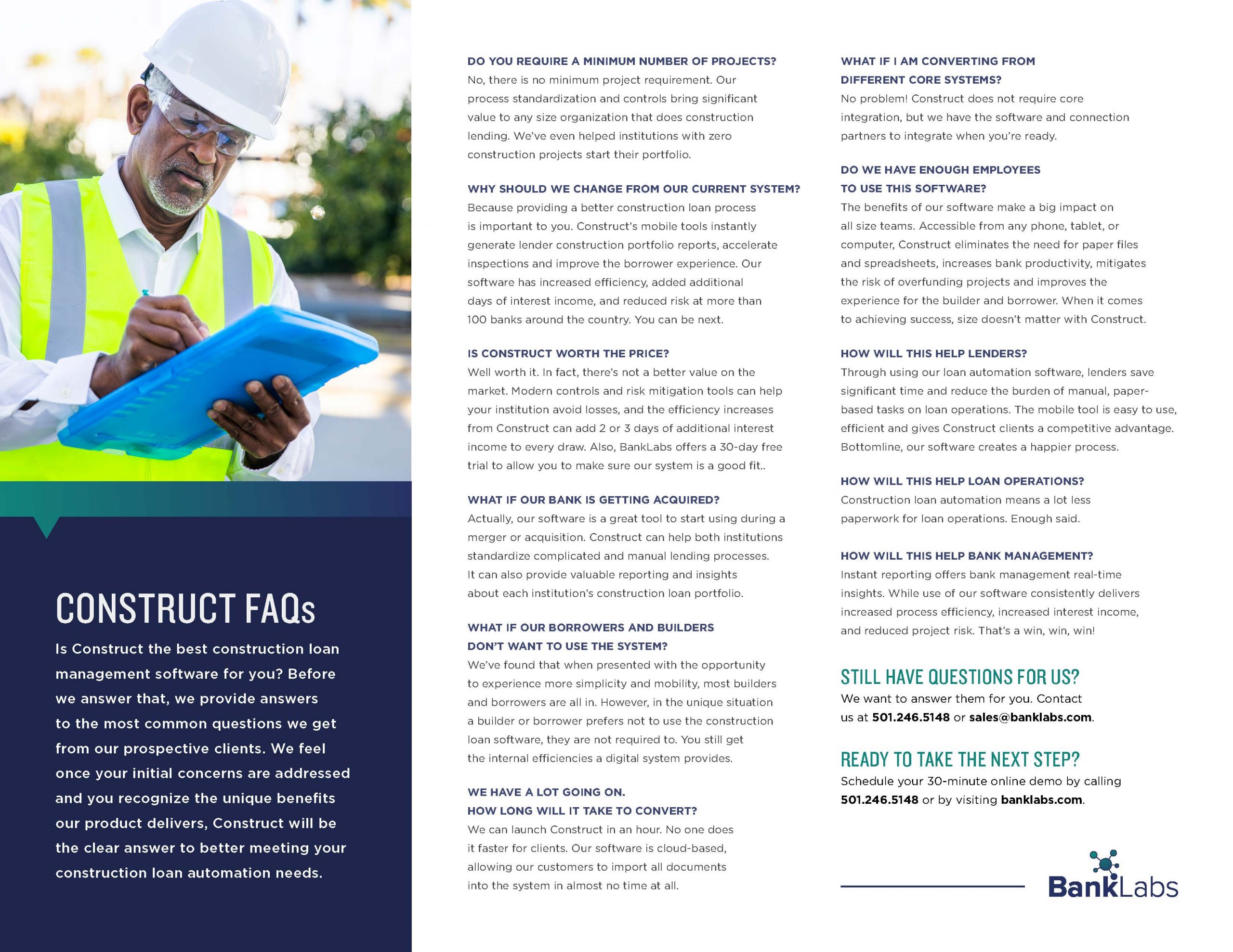 Construction Loan Automation Software FAQ